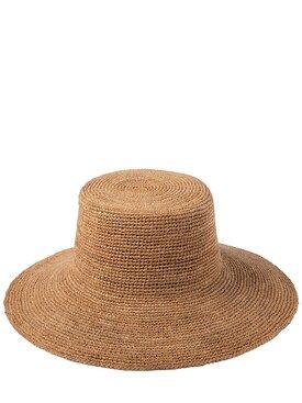 LACK OF COLOR - The inca wide straw bucket hat - Tan | Luisaviaroma | Luisaviaroma