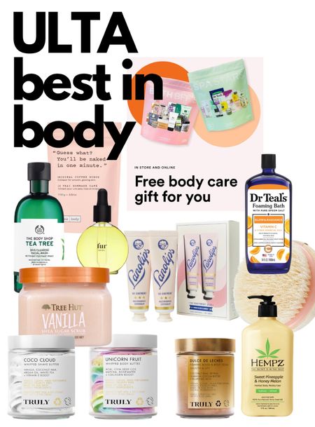 Ulta os current with a great body gift with purchase and here are my go to shopping recommendations for body care 

#LTKbeauty