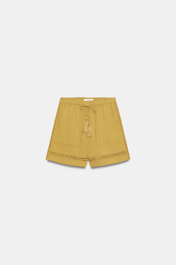 COMBINED LACE SHORTS | Zara US