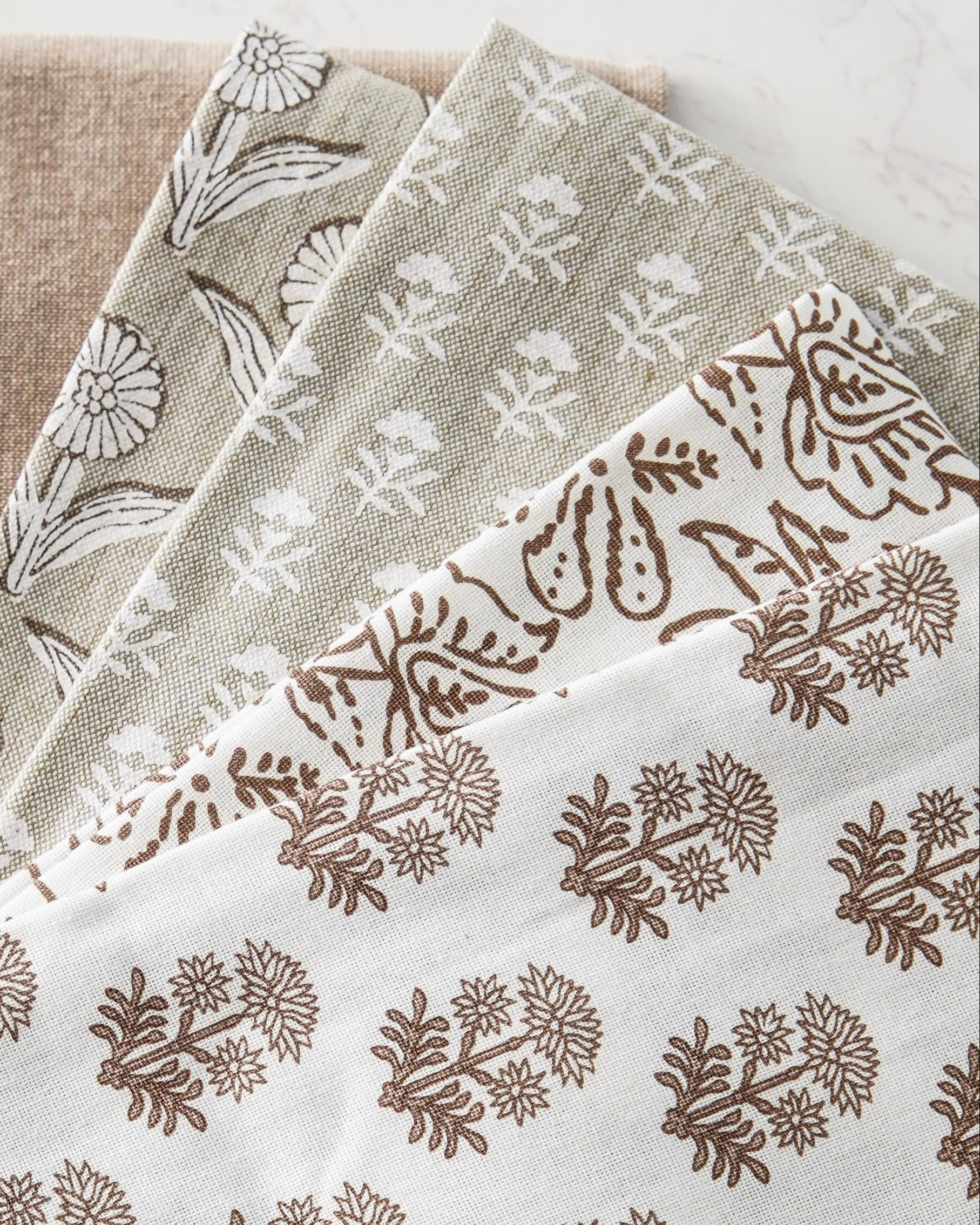 Chambray Taupe Towel Set | MJHome