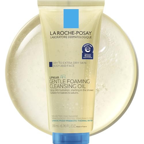 La Roche-Posay Lipikar AP+ Gentle Foaming Cleansing Oil, Gentle Oil Cleanser for Face and Body Formulated with Niacinamide, Long-Lasting 24-hour Hydration, Fragrance-Free & Soap Free, 200ml | Amazon (US)