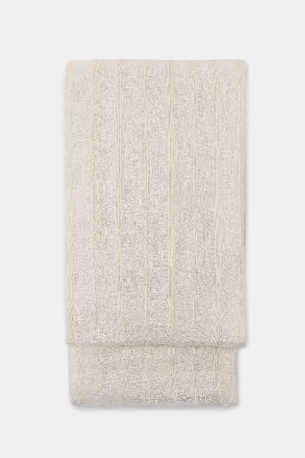 STRIPED LINEN COTTON SCARF | Zara US
