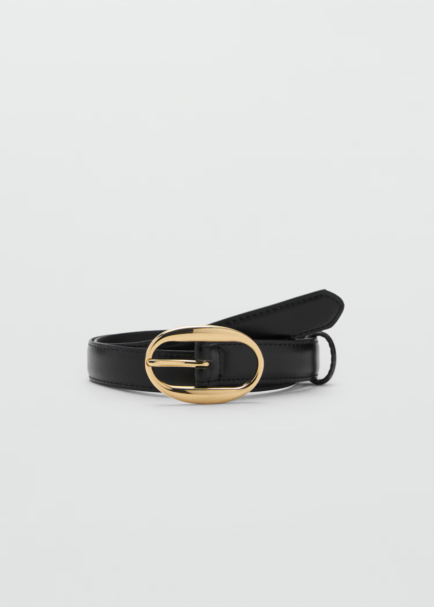Oval buckle belt - Women | MANGO United Kingdom | MANGO (UK)