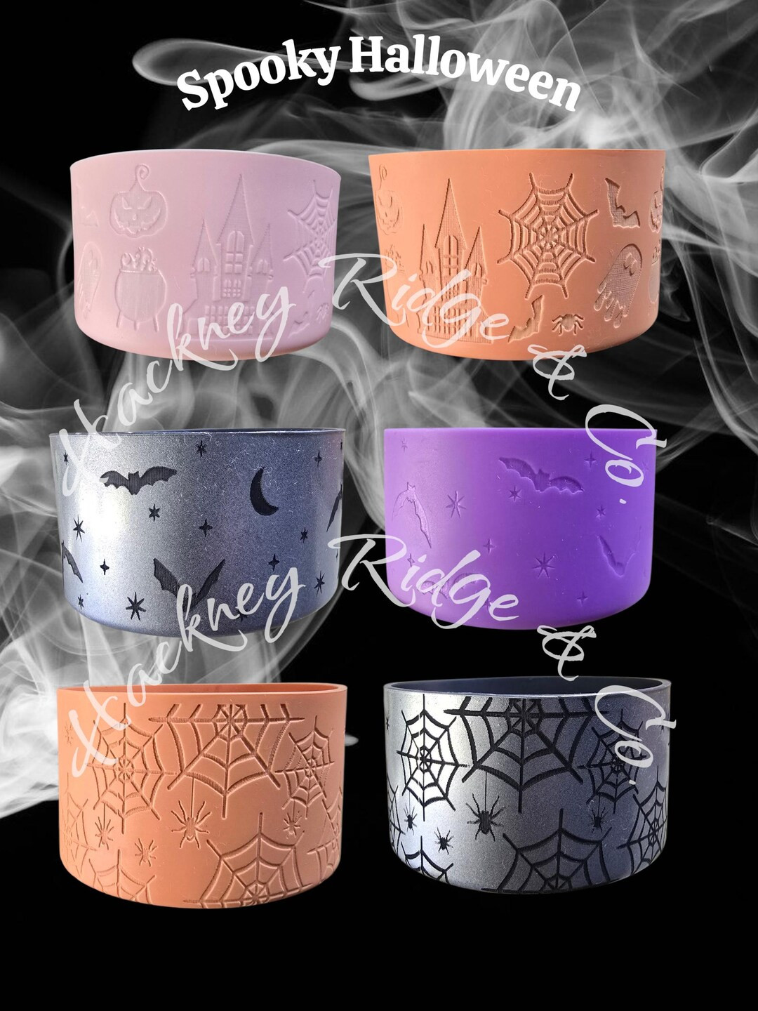 SPOOKY HALLOWEEN Textured Silicone Boot for Tumblers - Etsy | Etsy (US)