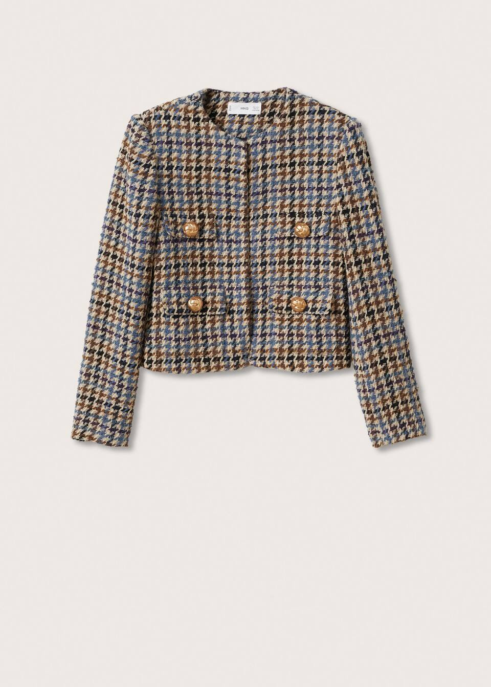 Fall Blazer | Houndstooth | Fall Jacket | MANGO (US)