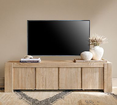 Rockport Reclaimed Wood Long Low Media Console (80") | Pottery Barn (US)