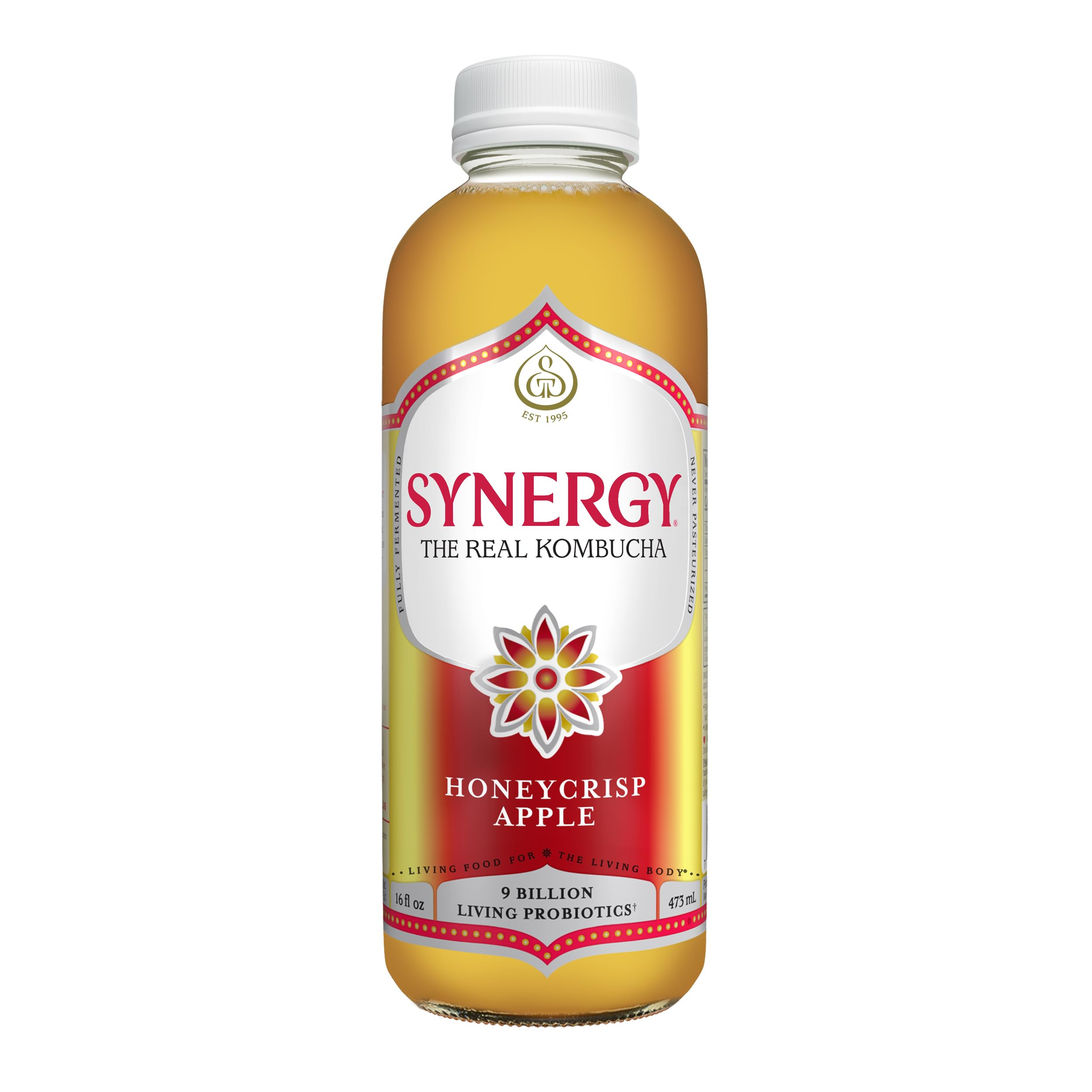 SYNERGY The Real Kombucha Honeycrisp Apple - 16 fl oz Bottle - Raw Probiotic Drink for Gut Health... | Amazon (US)