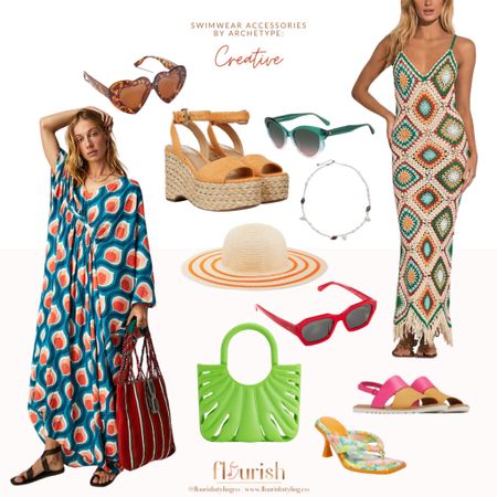 Are you a Creative Style Archetype? Check out this round up of swimwear accessories that fit the bill for your personal style! 
#creative #creativestyle #summer

#LTKSwim #LTKTravel #LTKSeasonal