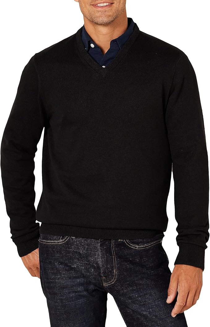 Amazon Essentials Men's V-Neck Sweater (Available in Big & Tall) | Amazon (US)