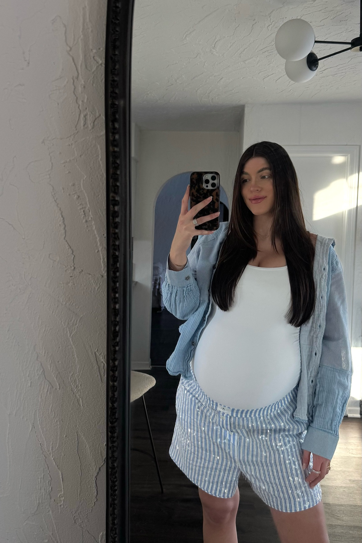 Boxer shorts, Anthropologie, Pinkblush Maternity, bump friendly, maternity outfits 

#LTKFindsUnder100 #LTKStyleTip #LTKBump