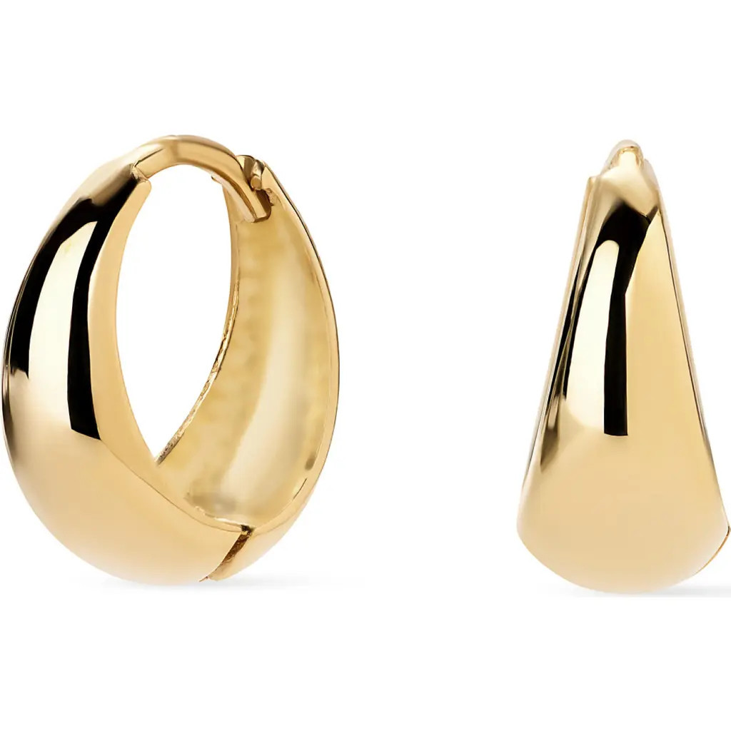 Ana Luisa Solid Yellow Gold - Tapered Mini Huggie Hoops at Nordstrom | Nordstrom