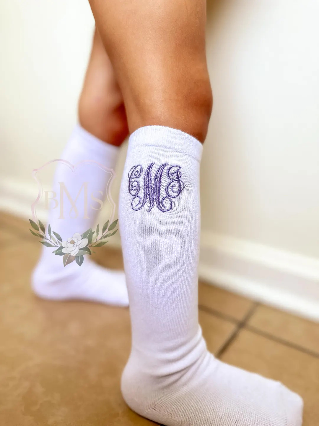 Unisex Monogram Knee High Toddler/kid Socks Embroidered Socks, Personalized, Trendy Socks - Etsy | Etsy (US)