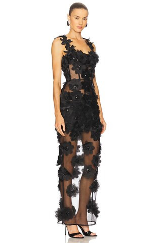 Rosalie Noir Maxi Dress in Black | Revolve Clothing (Global)