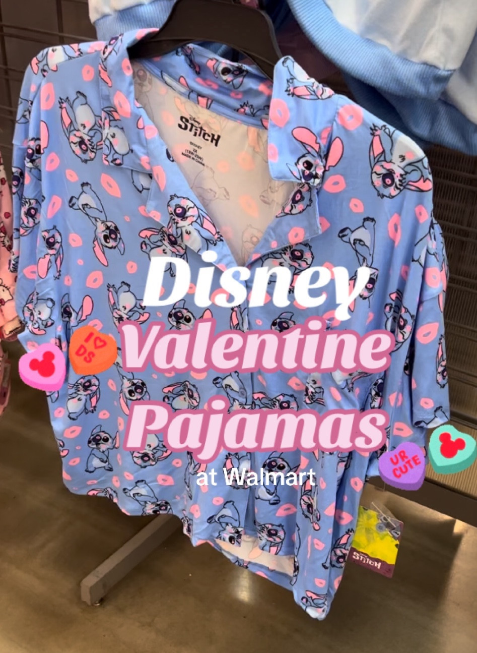 Disney Valentine Pajamas at Walmart