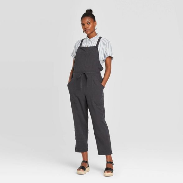 Women's Sleeveless Square Neck Belted Overalls - Universal Thread™ | Target