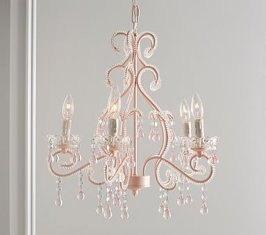 Pink Lydia Chandelier | Pottery Barn Kids