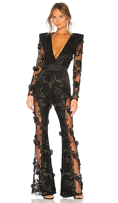 Where You Tend A Rose Jumpsuit in Black | Revolve Clothing (Global)