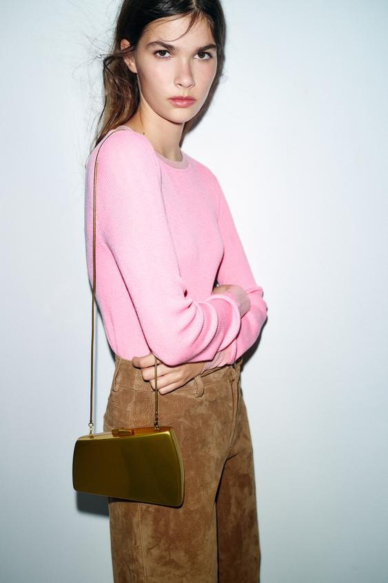 METAL CLUTCH BAG | Zara US