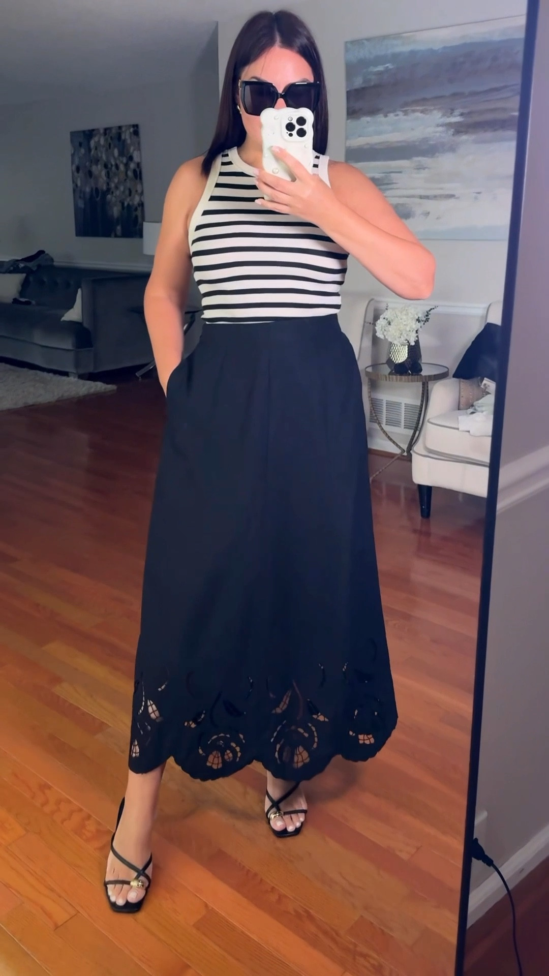 Sale Alert 🚨 Black skirt with embroidery detail – amazing quality and now on sale for just a few days! 🖤 All links for the full look below.

#LTKOver40 #LTKStyleTip #LTKSaleAlert