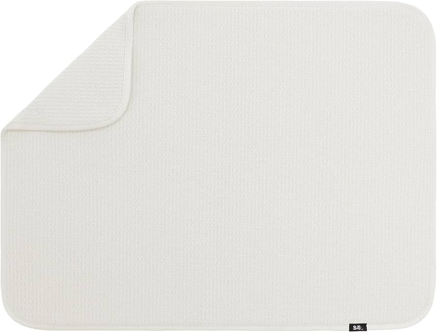 S&T INC. Dish Drying Mat XL, Highly Absorbent Microfiber Kitchen Counter Mat, Dish Drying Pad for... | Amazon (US)
