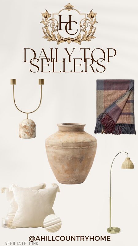 Daily top sellers!

Follow me @ahillcountryhome for daily shopping trips and styling tips!

Seasonal, Home, Summer, Decor, Vase, Blanket

#LTKhome #LTKU #LTKSeasonal