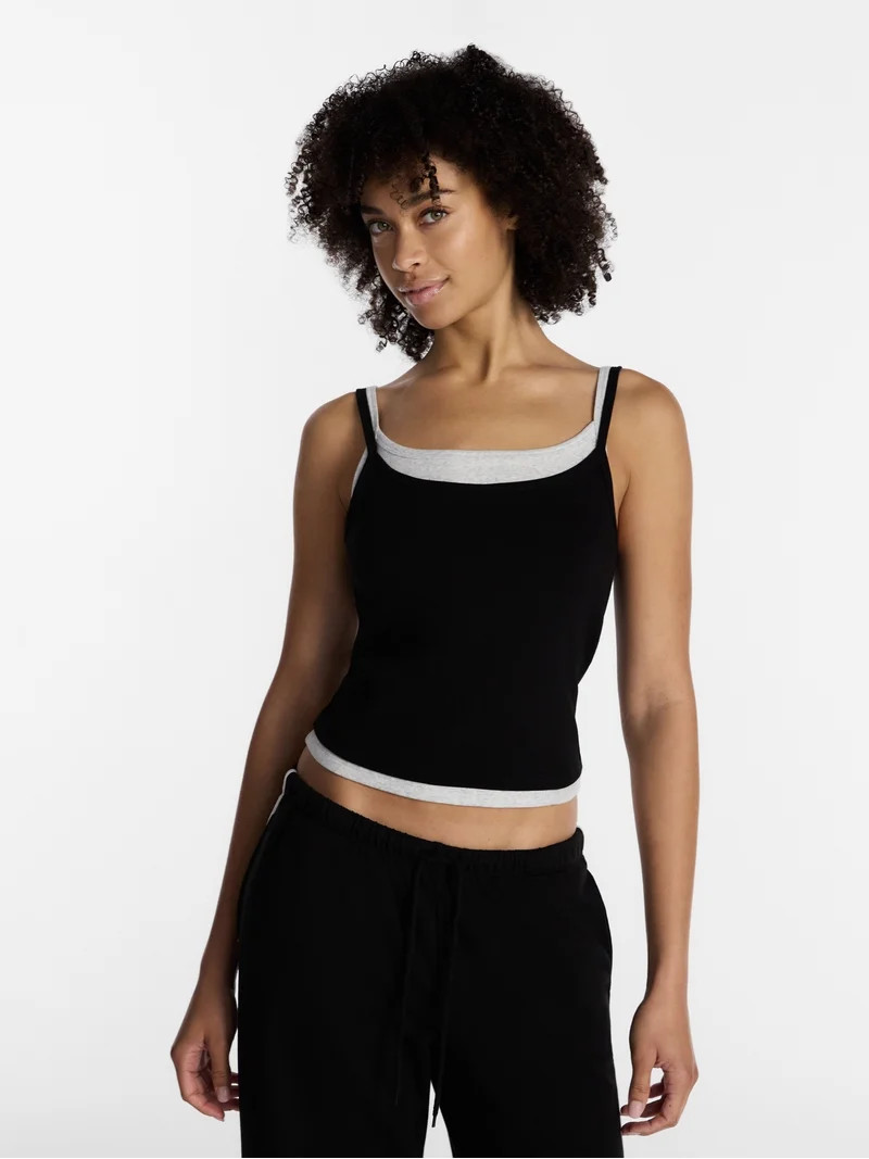 No Boundaries Women\u2019s and Women\u2019s Plus Sleepwear Double Cami, Sizes XXS \u2013 3X | Walmart (US)