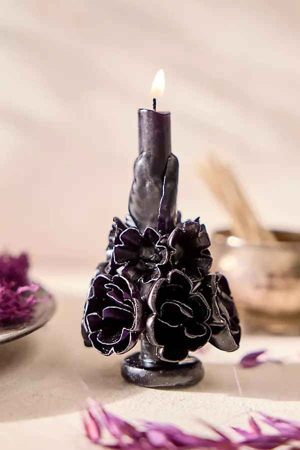 Oaxacan Floral Taper Candle, Mini | Terrain