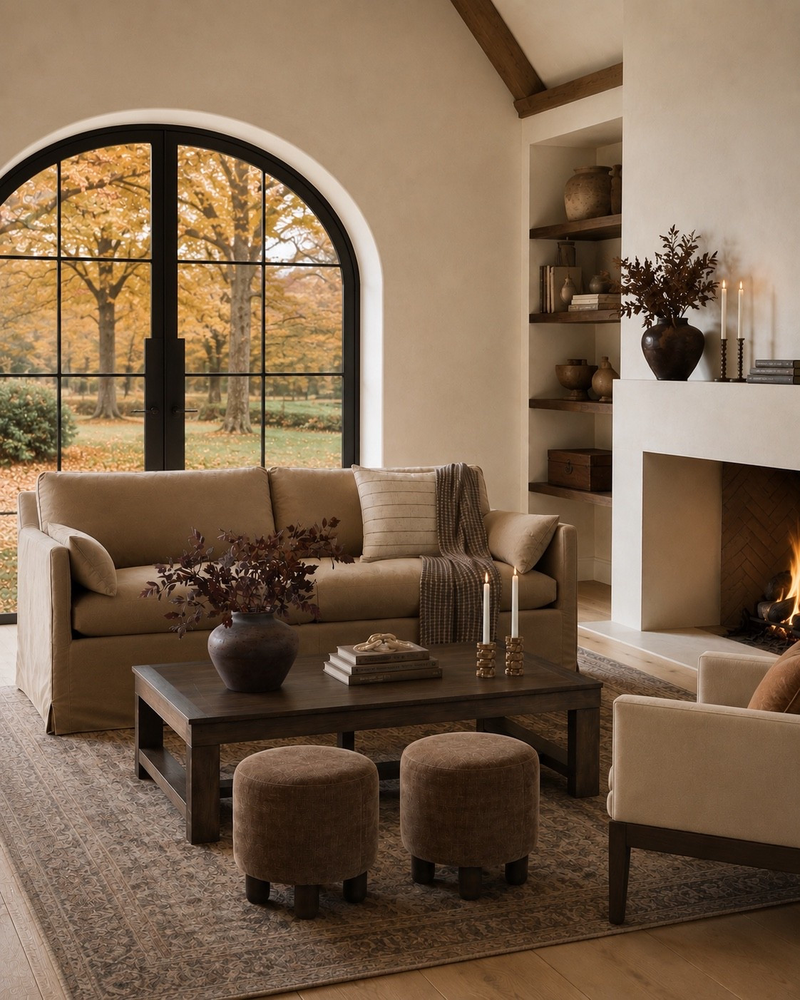 Cozy warm layers for the fall season! These affordable home finds look high-end while providing an attainable price point. The warmth of the furnishings contrast beautifully against the lighter walls!

#LTKHome
