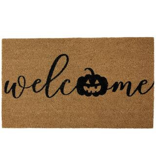 Natural Coir Pumpkin Welcome Halloween Doormat | Michaels Stores
