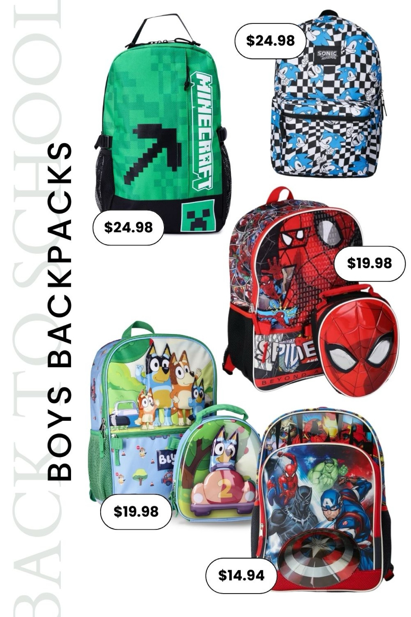 Trending boys character school backpacks #backtoschool #boysstyle #kidsbackpacks #boysfavorites

#LTKKids #LTKBacktoSchool #LTKFindsUnder50