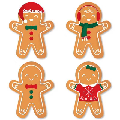 Big Dot of Happiness Gingerbread Christmas - DIY Shaped Gingerbread Man Holiday Party Cut-Outs - ... | Target