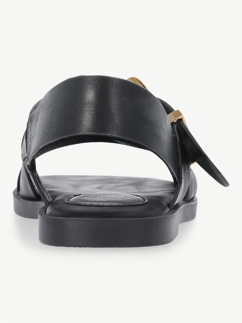 Time and Tru Women's X-Band Buckle Sandals | Walmart (US)