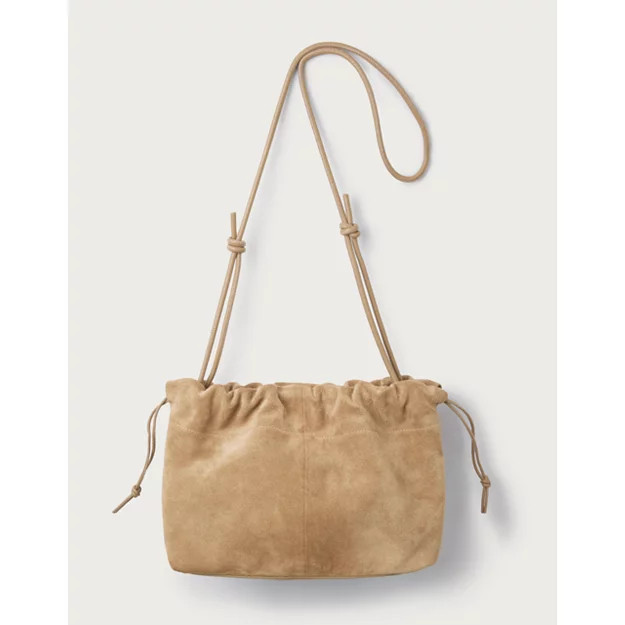 Suede Drawstring Clutch | The White Company UK & ROW