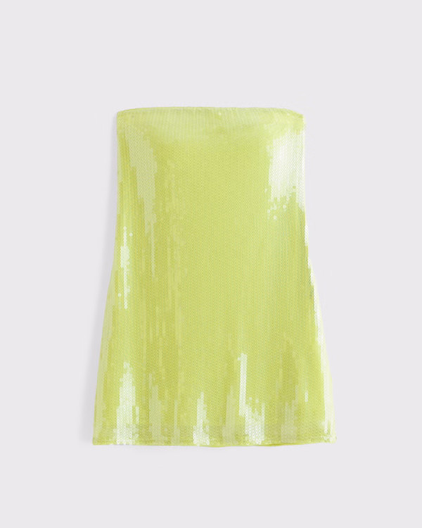 Strapless Sequin Mini Dress | Abercrombie & Fitch (US)