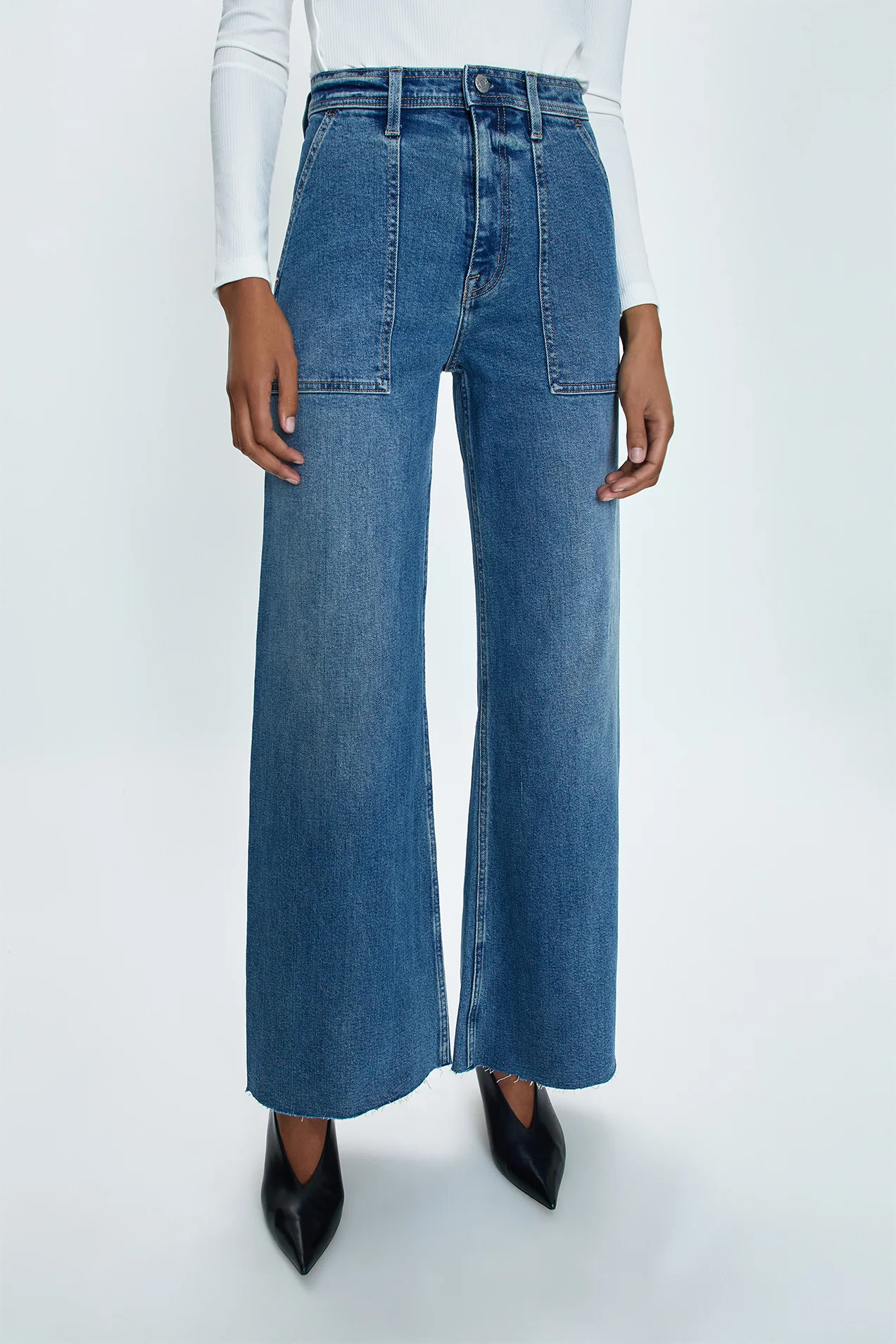 Penny High Rise Wide Jean -  Canal | Pistola Denim