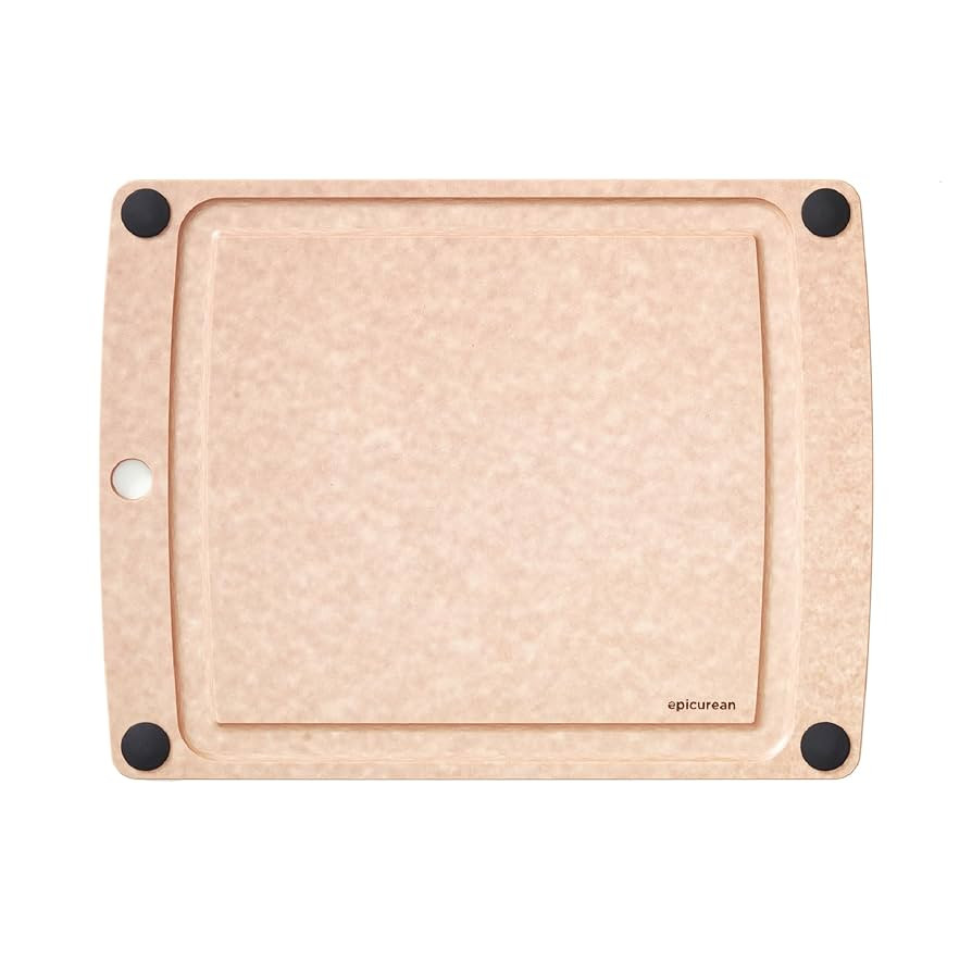 Epicurean All-In-One Cutting Board with Non-Slip Feet and Juice Groove, 14.5" × 11.25", Natural/... | Amazon (US)