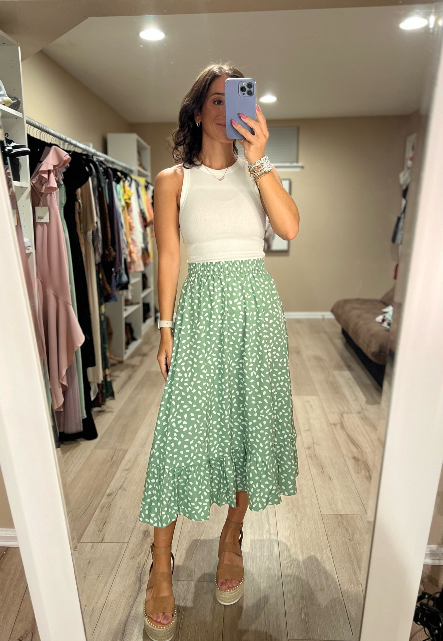 These target tank tops are everything. Can’t believe I just found out about them now?! And only $8! Wearing size small + a size small in the skirt 

#LTKshoecrush #LTKstyletip #LTKSeasonal