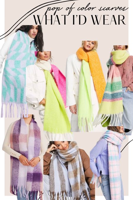 Scarf. Scarves. Statement scarf. Statement scarves. Colorful scarf. Blanket scarf 

#LTKstyletip #LTKSeasonal #LTKunder50