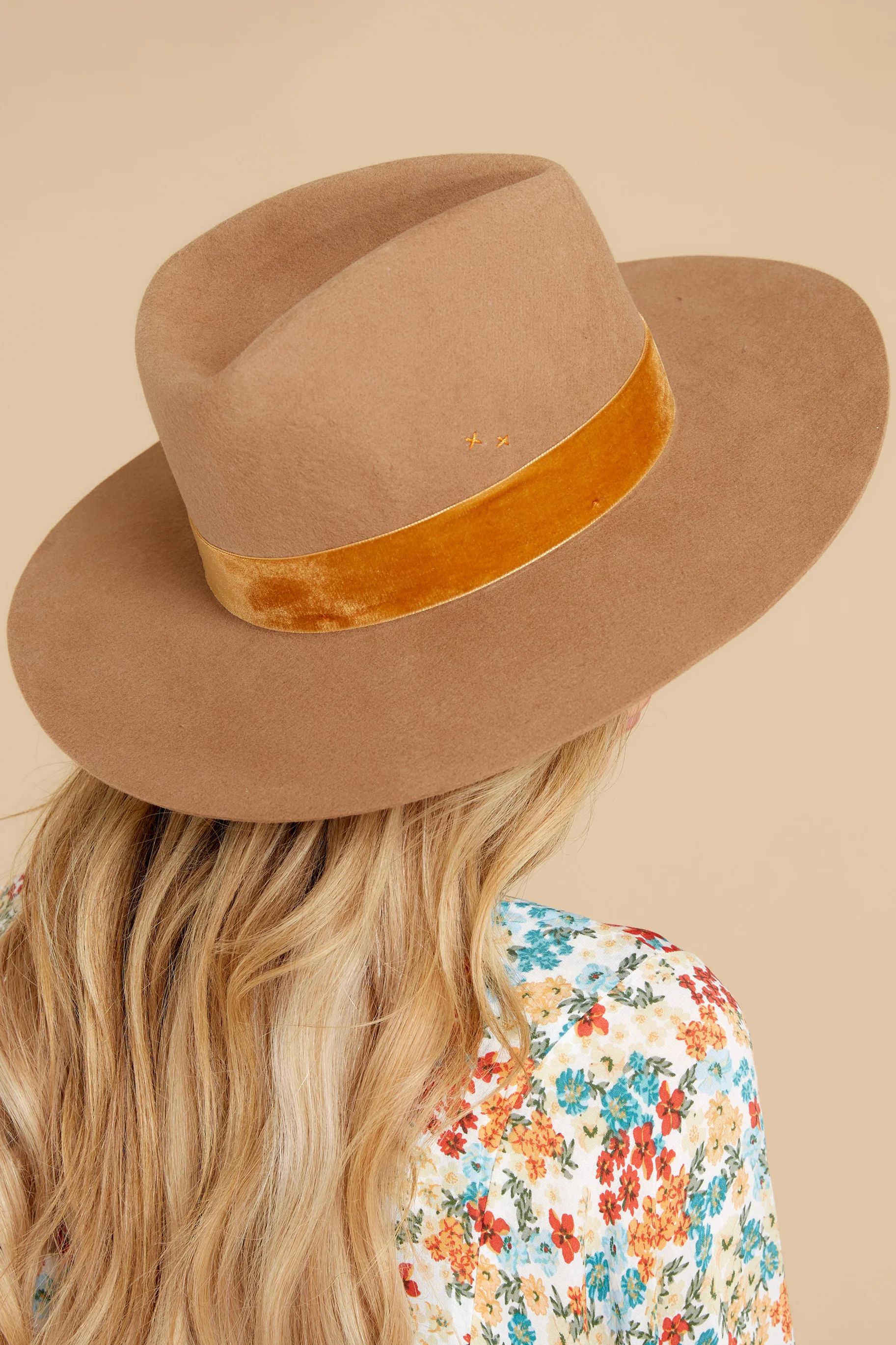 Benson Brown Tri Hat | Red Dress 