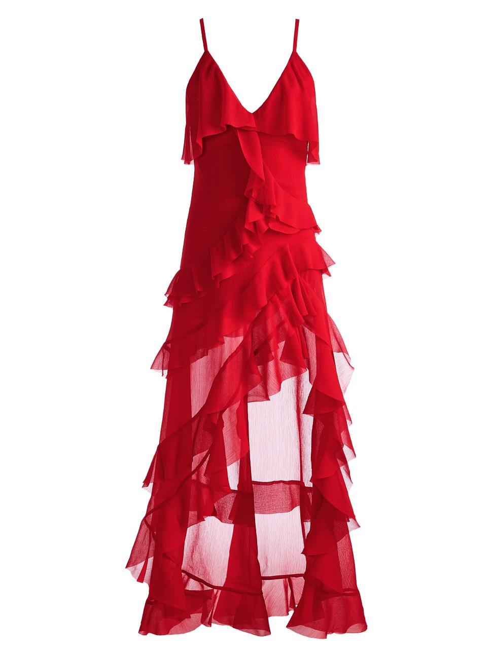 Laverne Asymmetric Ruffle Dress | Saks Fifth Avenue