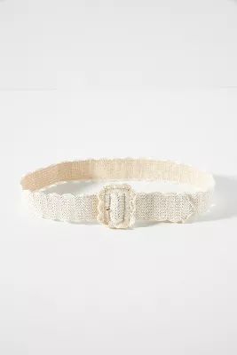 Scallop-Trim Crochet Belt | Anthropologie (US)