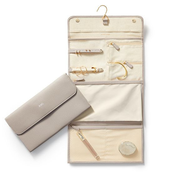 Hanging Jewelry Cosmetic Organizer, Stone | Mark and Graham