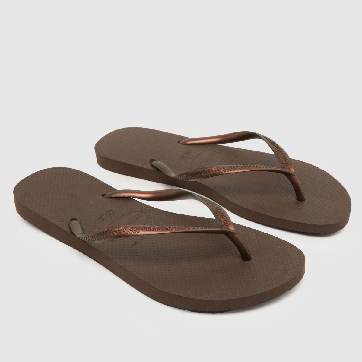 Havaianas slim sandals in brown | Schuh Ireland