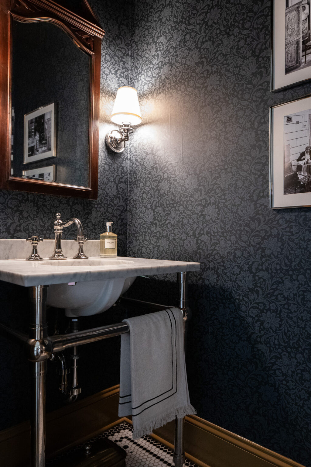 One of the details I love the most in our newly redone powder bath is these framed black and white photos from our summer trip to Italy. Linked the frames we used and everything else! Full details on this room makeover can be found at ChrisLovesJulia.com  

 

#LTKHome #LTKStyleTip