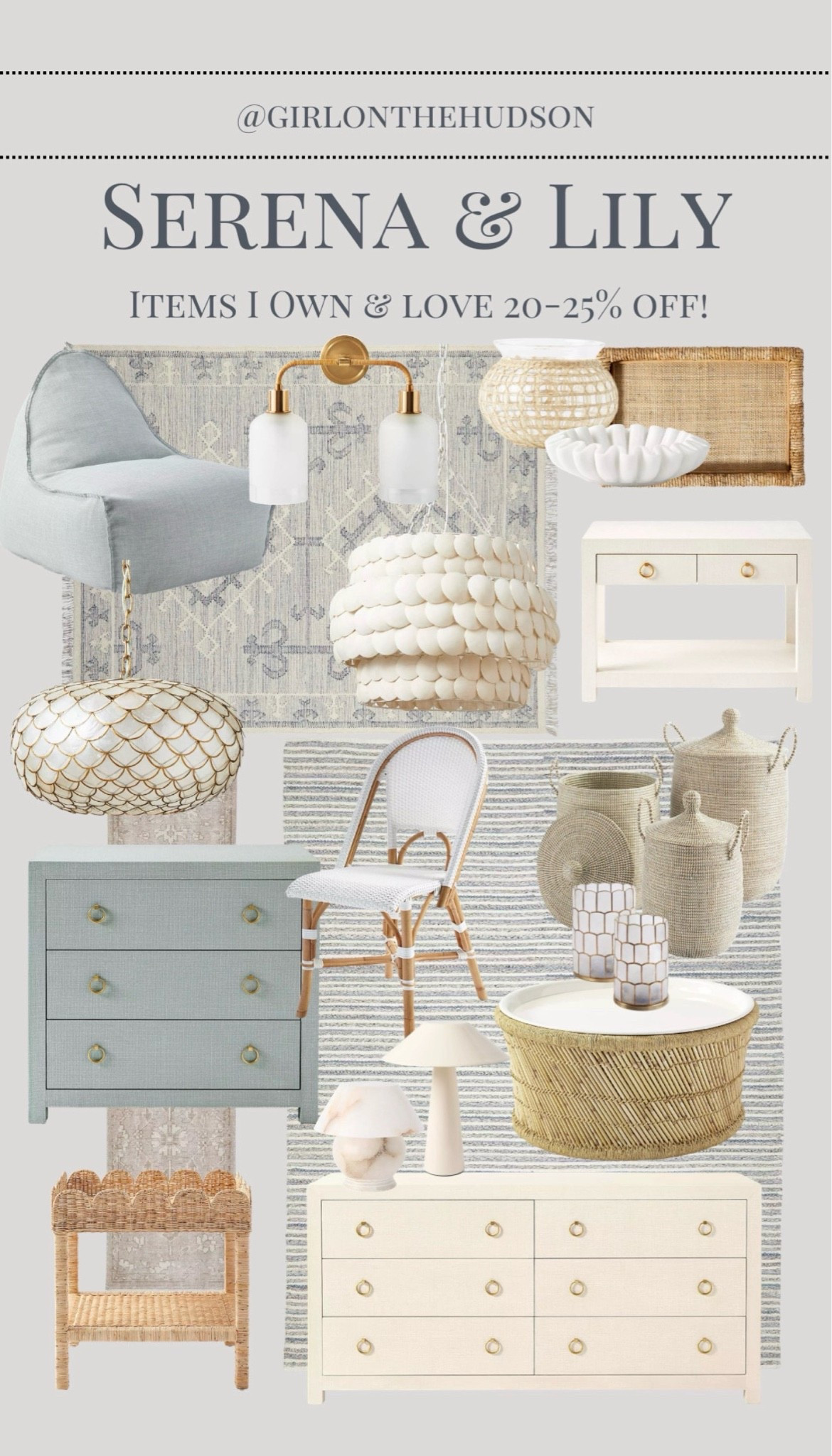 So may of my favorite pieces of furniture, lighting, pillows, decor and rugs are on sale right now from Serena & Lily! All 20-25% off... linking what I own and love and would buy again!!

#LTKSaleAlert #LTKHome #LTKdayinmylife