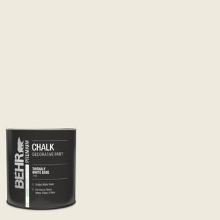 BEHR PREMIUM 1 qt. #BCP09 Farmhouse White Interior Chalk Decorative Paint 710004 - The Home Depot | The Home Depot