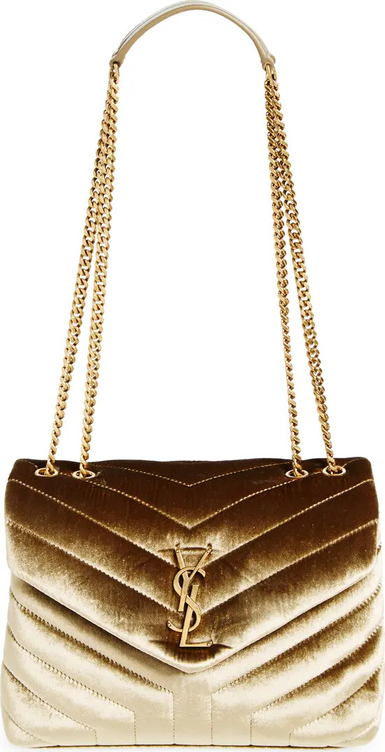 Saint Laurent Small Loulou Quilted Velvet | Nordstrom | Nordstrom