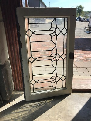 Sg 3037 Antique Leaded Glass Transom Tulip Window 17.75 X 29.5 | eBay US