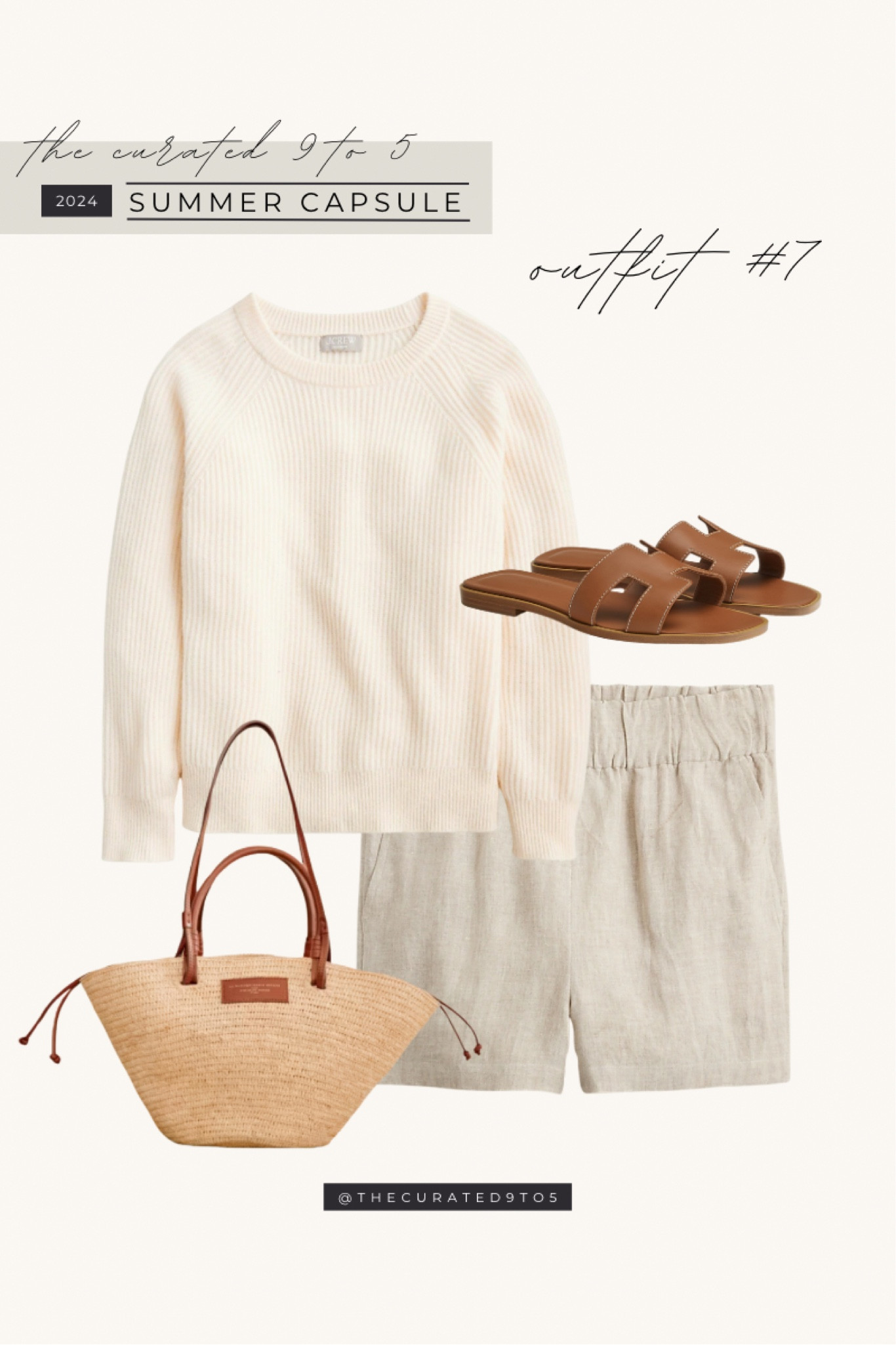 TC9T5 Summer Capsule | Outfit #7

Summer sweater, fisherman sweater, linen shorts, pull on shorts, leather sandals, Oran sandals, straw tote, classic style, styled summer outfit, Parisian style, capsule wardrobe, styled outfit, gold hoops, classic earrings

#LTKSeasonal #LTKItBag #LTKShoeCrush