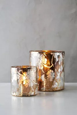 Golden Floral Hurricane | Anthropologie (US)